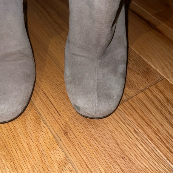 Gucci grey suede Vernice block heel ankle boots size 36 (6 US) - Picture 4 of 11